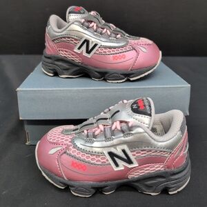 New Balance 1000 Bungee Lace Kid's Sneakers Size US 6 Pink Grey IV1000U